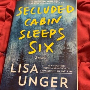 Secluded Cabin Sleeps Six by Lisa Unger - Blue & Yellow Paperback